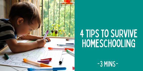 Four steps to survive and thrive at homeschooling