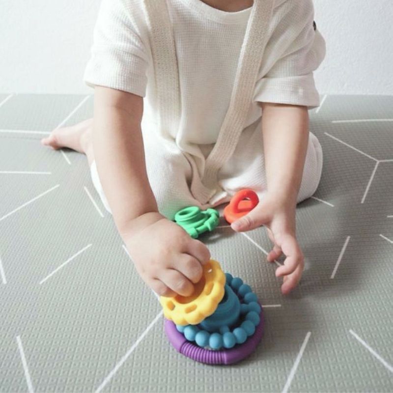 Jellystone Rainbow Stacker & Teether Toy - Rainbow