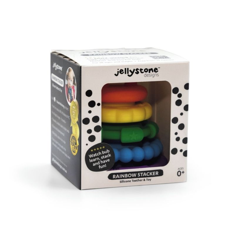 Jellystone Rainbow Stacker & Teether Toy - Rainbow