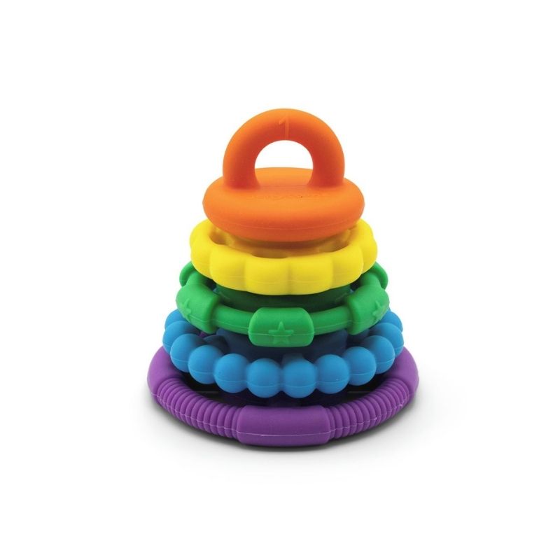 Jellystone Rainbow Stacker & Teether Toy - Rainbow