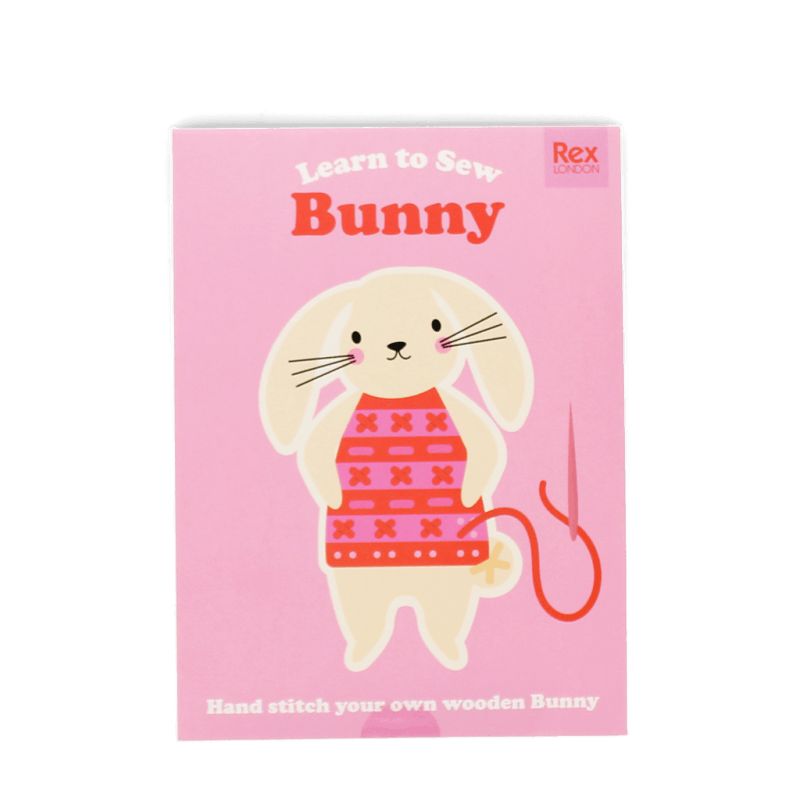 Rex London - Learn To Sew Wooden Hand-Stitch Set Bunny