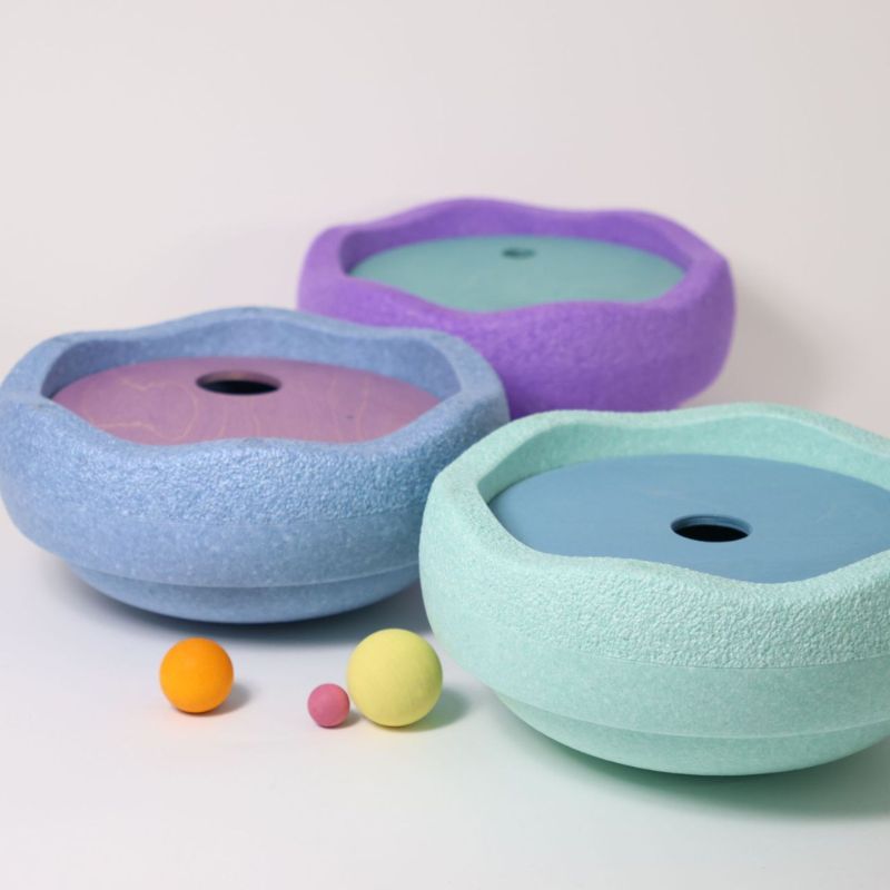 Stapelstein x Grimm's Rolling Discs - Cool Pastel