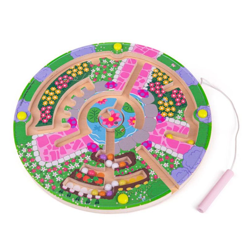 Bigjigs - Flower Garden Magnetic Maze