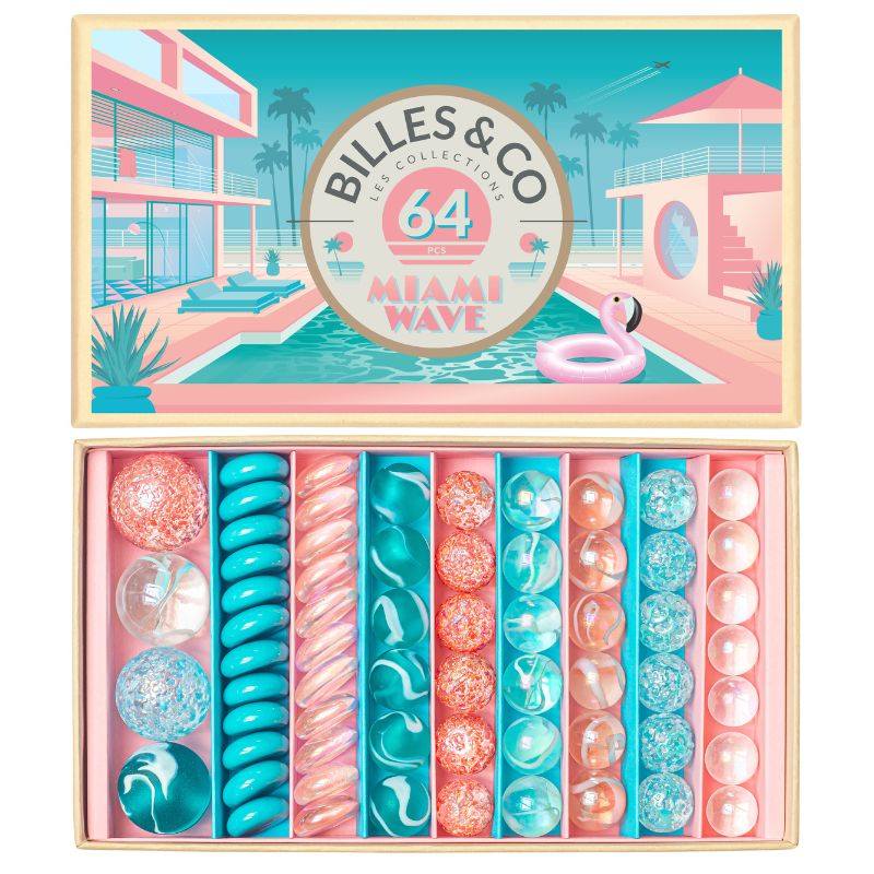 Billes & Co Marbles Miami Wave Box