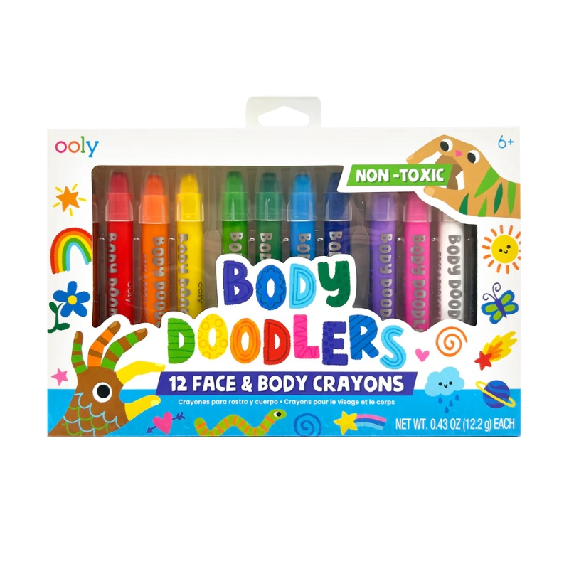 Ooly Body Doodlers: Face & Body Crayons