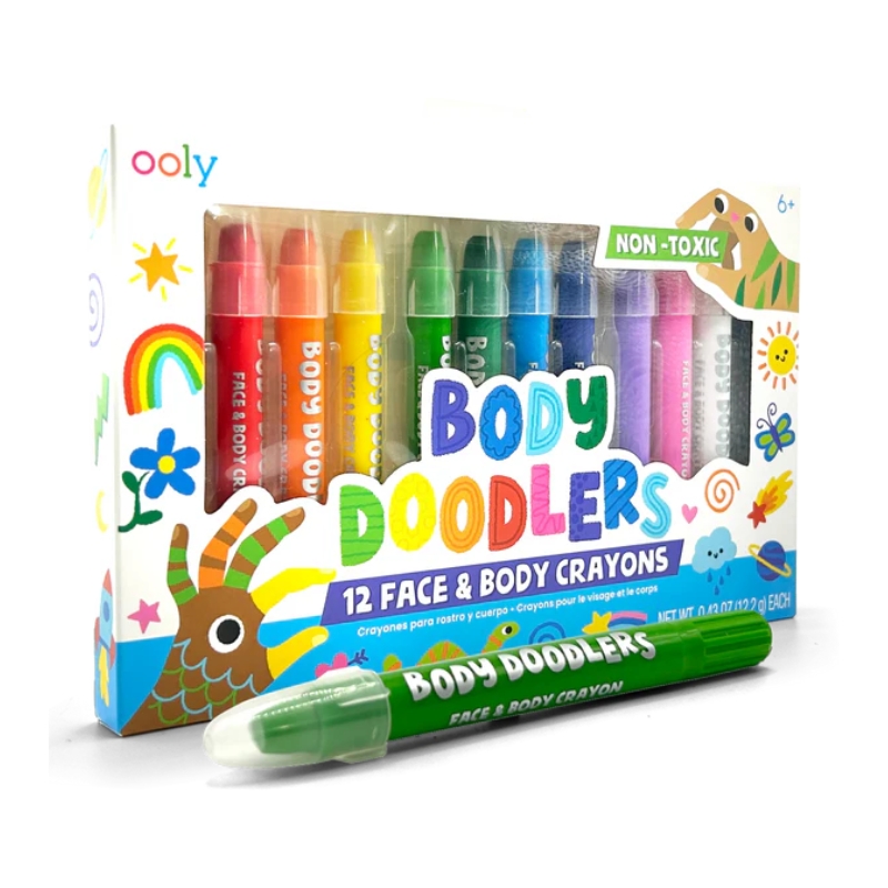 Ooly Body Doodlers: Face & Body Crayons