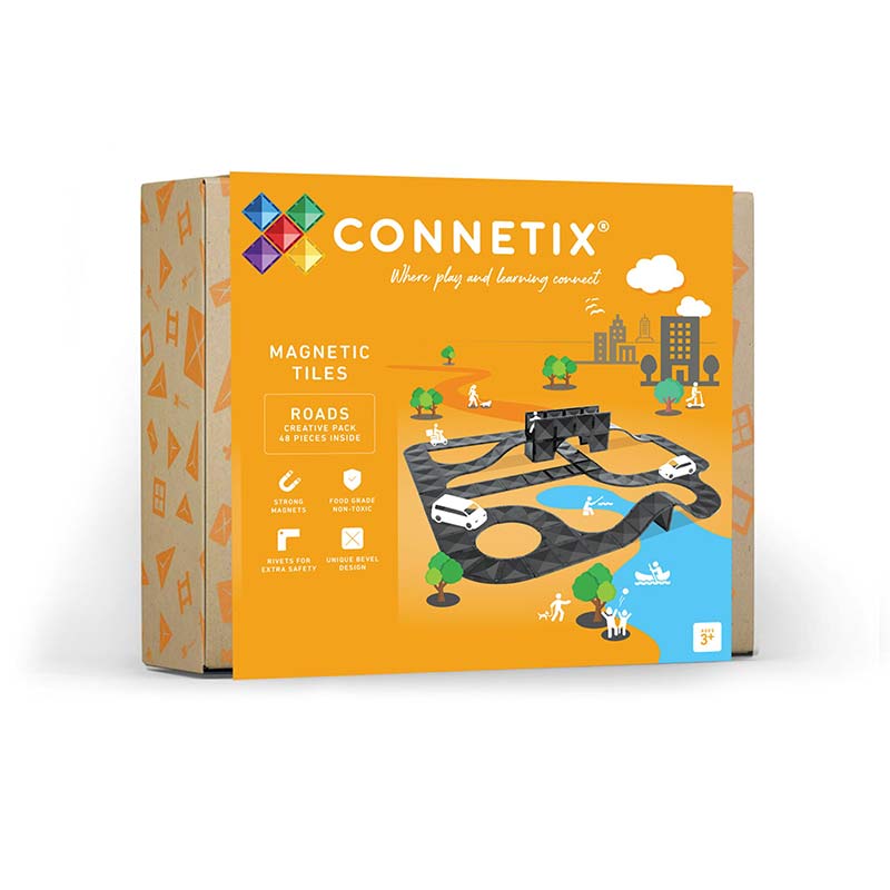 Connetix Tiles - 48 Piece Roads Creative Pack