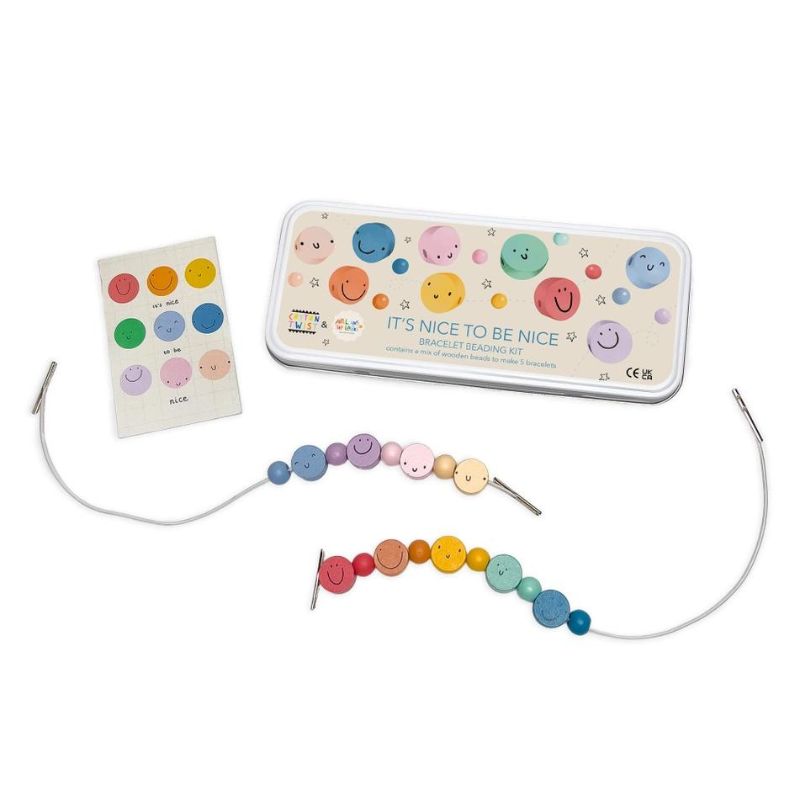 Cotton Twist Bracelet Beading Kit - It's Nice To Be Nice