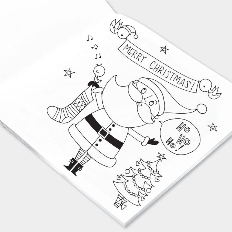 Rachel Ellen Designs Christmas Santa Colouring Book