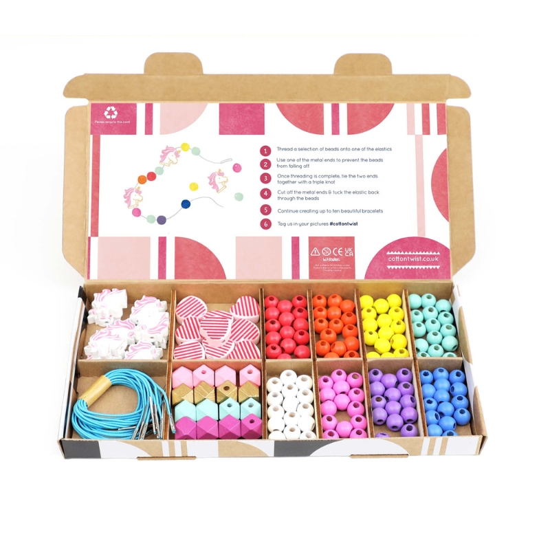 Cotton Twist Bracelet Making Kit - Unicorns