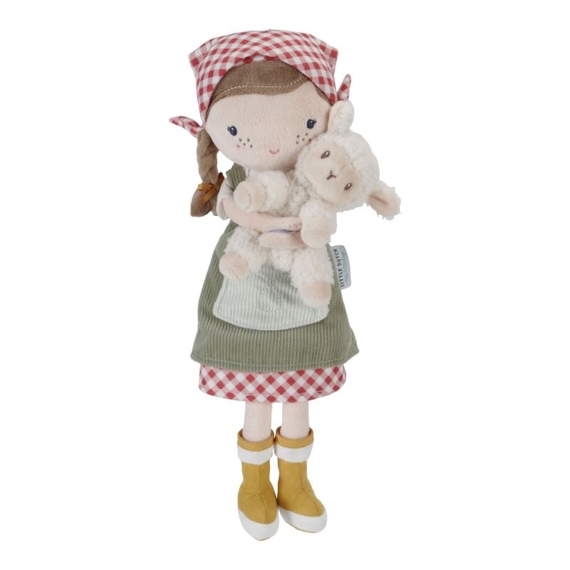 Little Dutch Cuddle Doll Farmer Rosa With Sheep - 35cm
