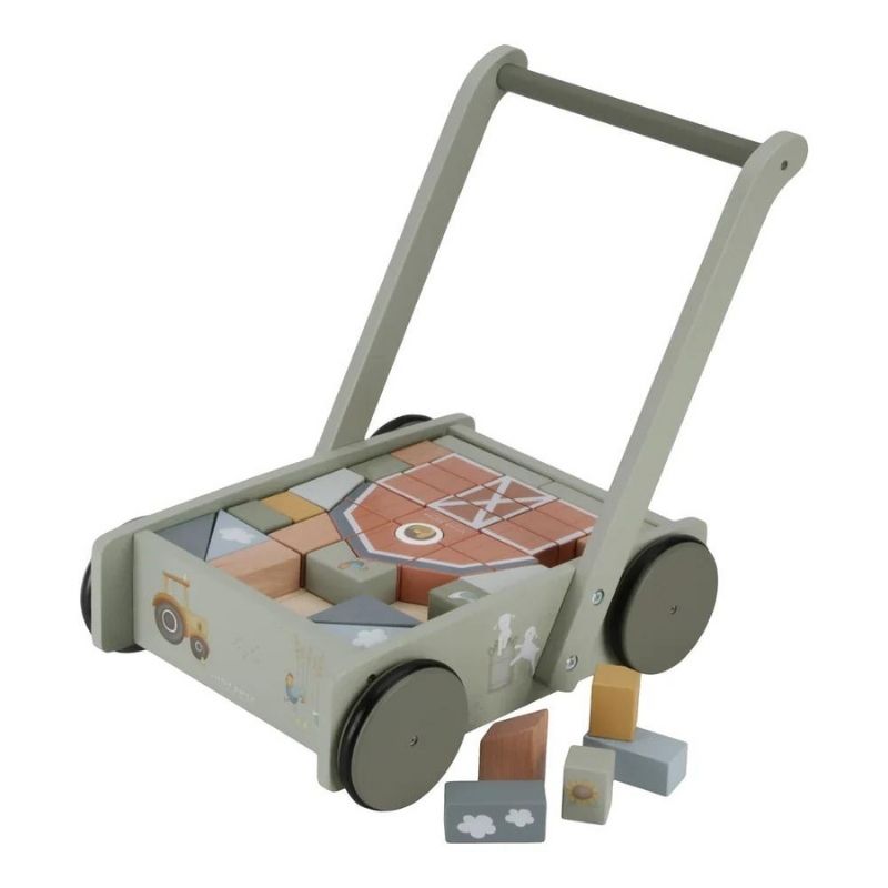 Little Dutch Block Trolley - Little Farm