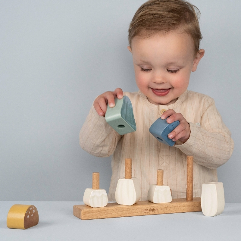 Little Dutch Mushrooms Stacking Puzzle - Forest Friends