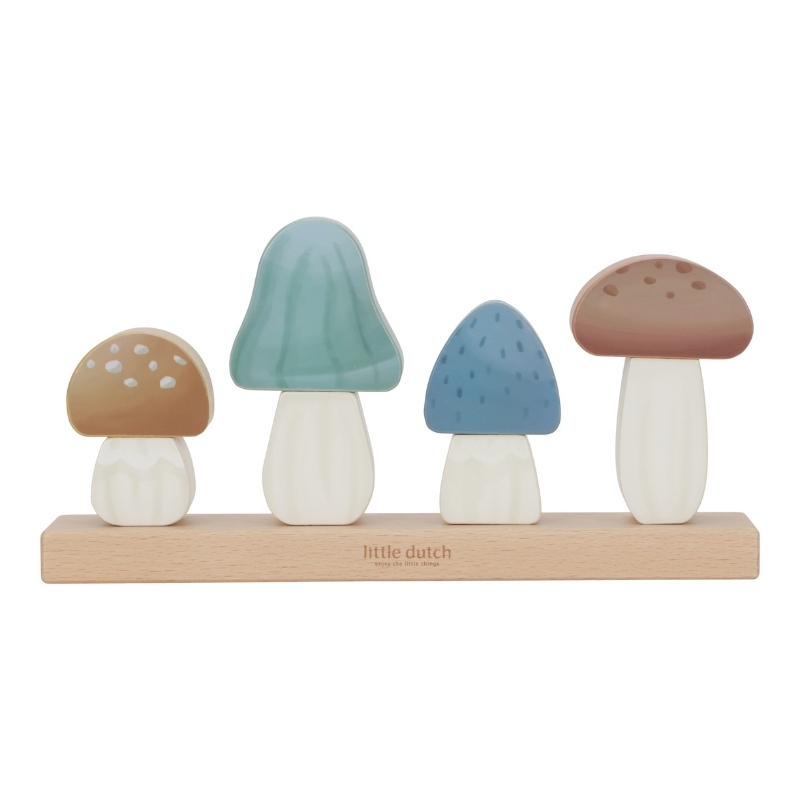 Little Dutch Mushrooms Stacking Puzzle - Forest Friends