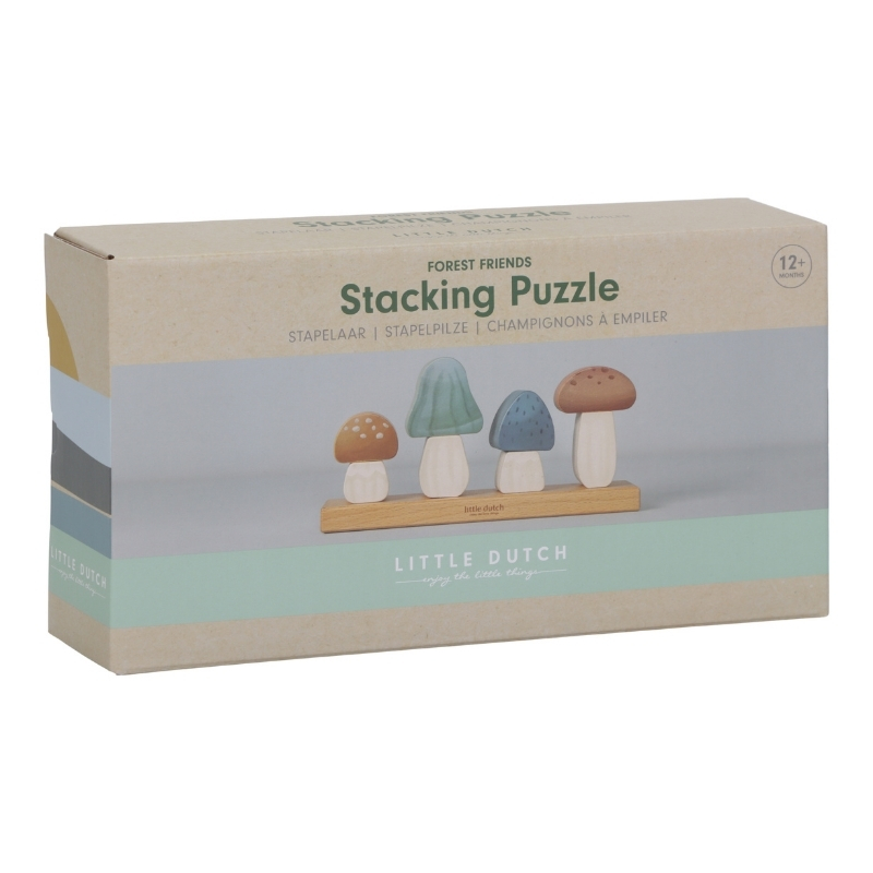 Little Dutch Mushrooms Stacking Puzzle - Forest Friends