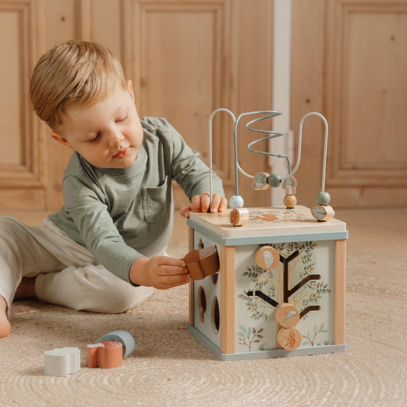 Little Dutch Wooden Activity Cube - Forest Friends