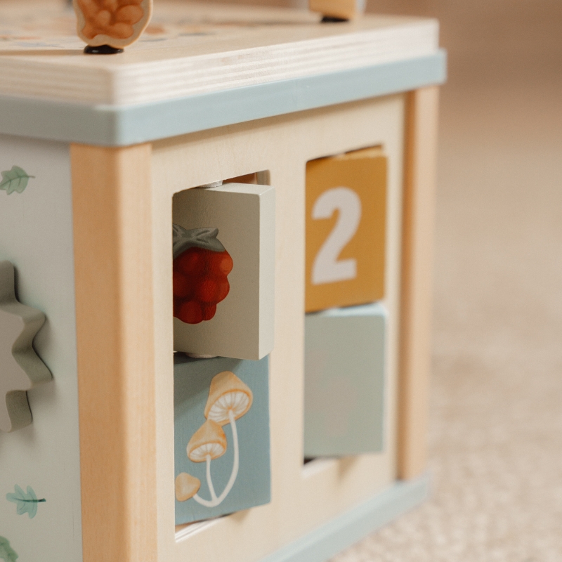 Little Dutch Wooden Activity Cube - Forest Friends