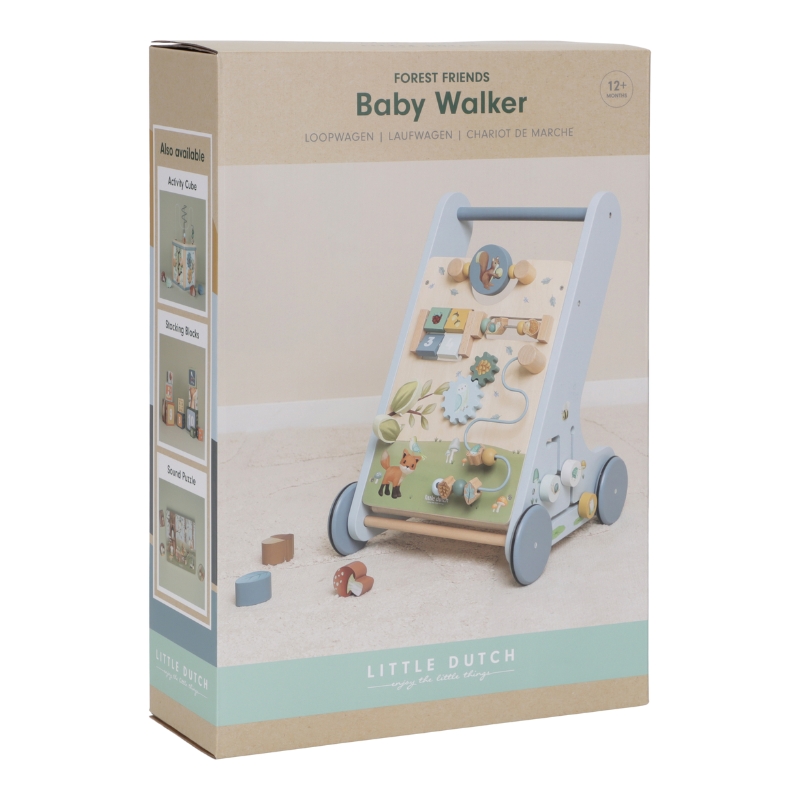 Little Dutch Activity Baby Walker - Forest Friends