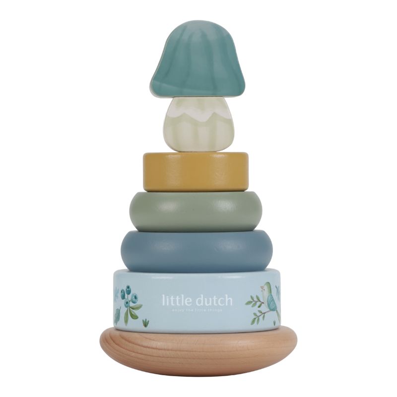 Little Dutch Wooden Rocking Ring Stacker - Forest Friends