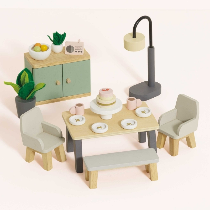 Le Toy Van Doll's House Dining Room Furniture Set