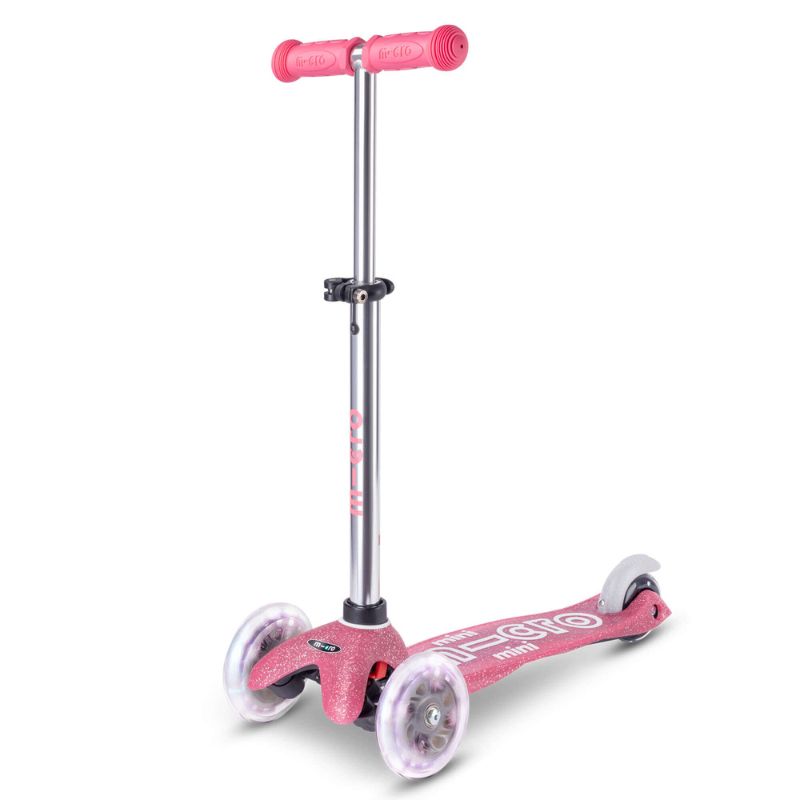 Micro Scooter Mini Deluxe LED - Glitter Pink