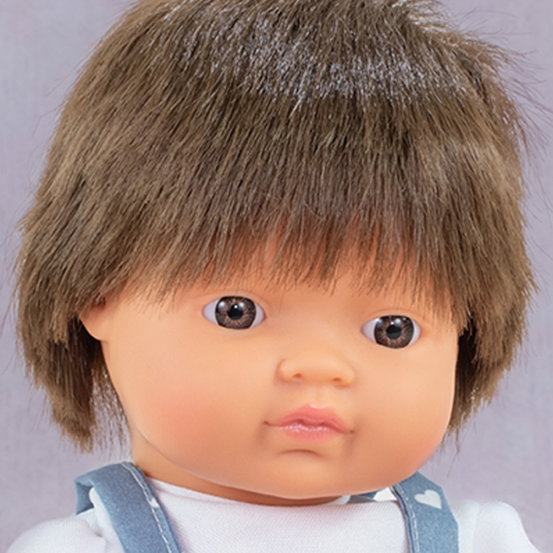 Miniland Brunette Boy Doll - Kiwi 38cm