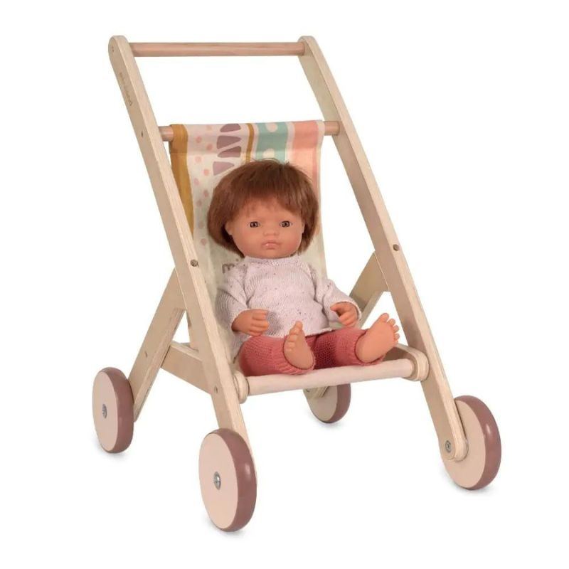 Miniland Wooden Doll Stroller