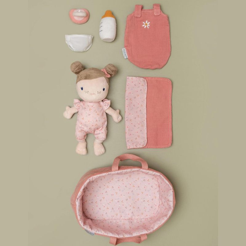 deAO 40 Piece Baby Doll Accessories Bag with Baby Feeding Accessories,  Clothes, Doll Bear, Bath Toys, Soother Dummy and Much More - Great  Nurturing