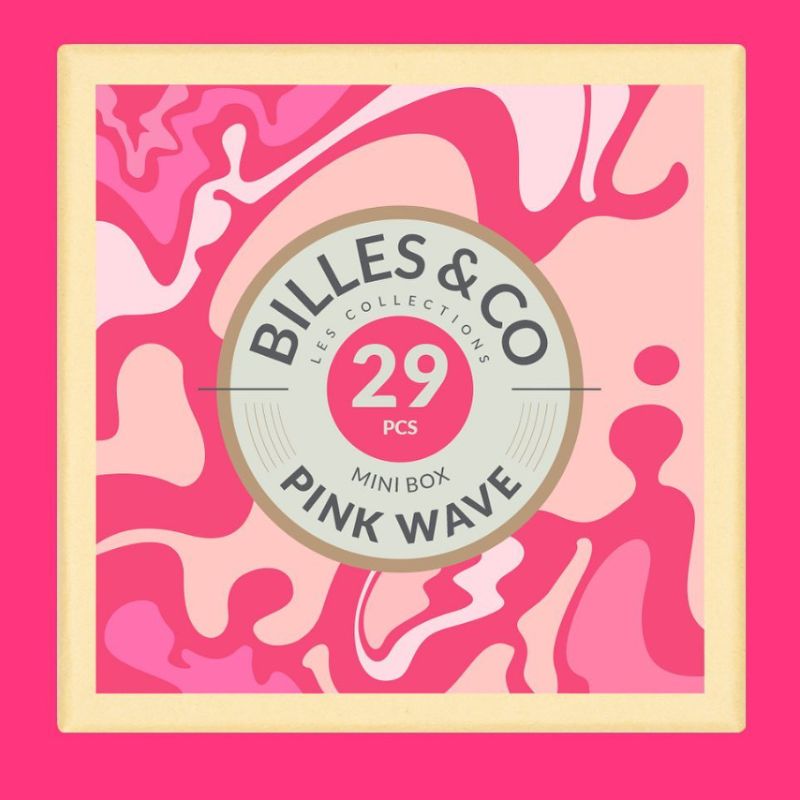 Billes & Co Marbles Pink Wave Mini Box