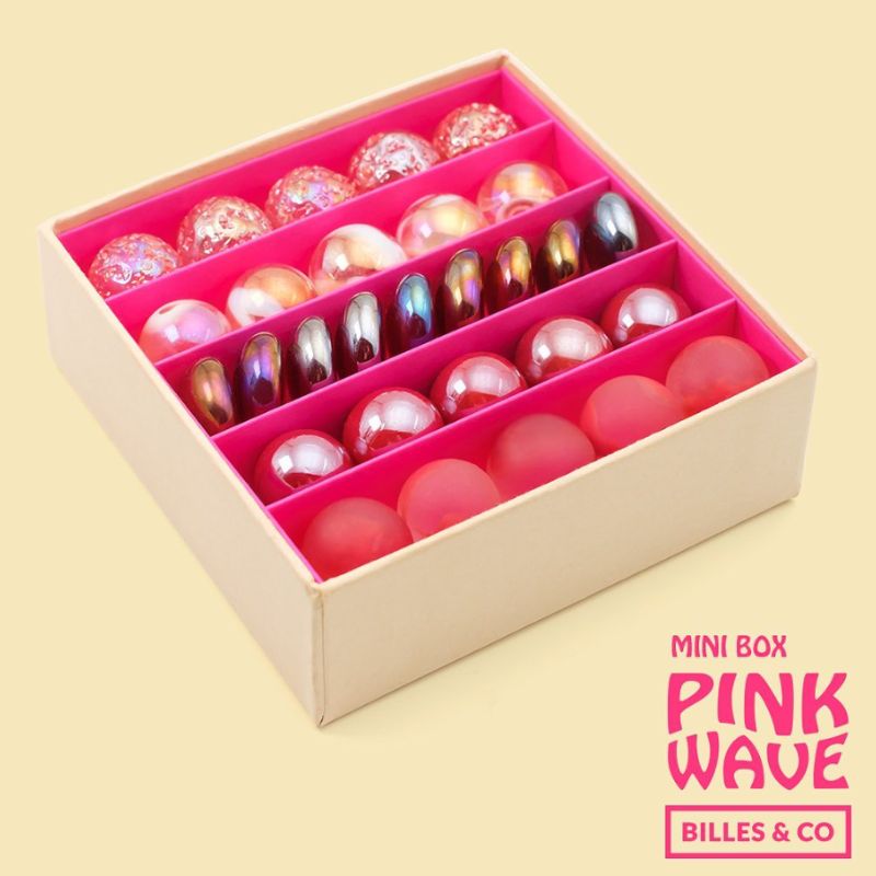 Billes & Co Marbles Pink Wave Mini Box