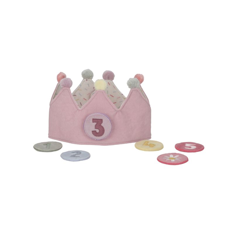 Little Dutch Birthday Crown with Numbers - Pink