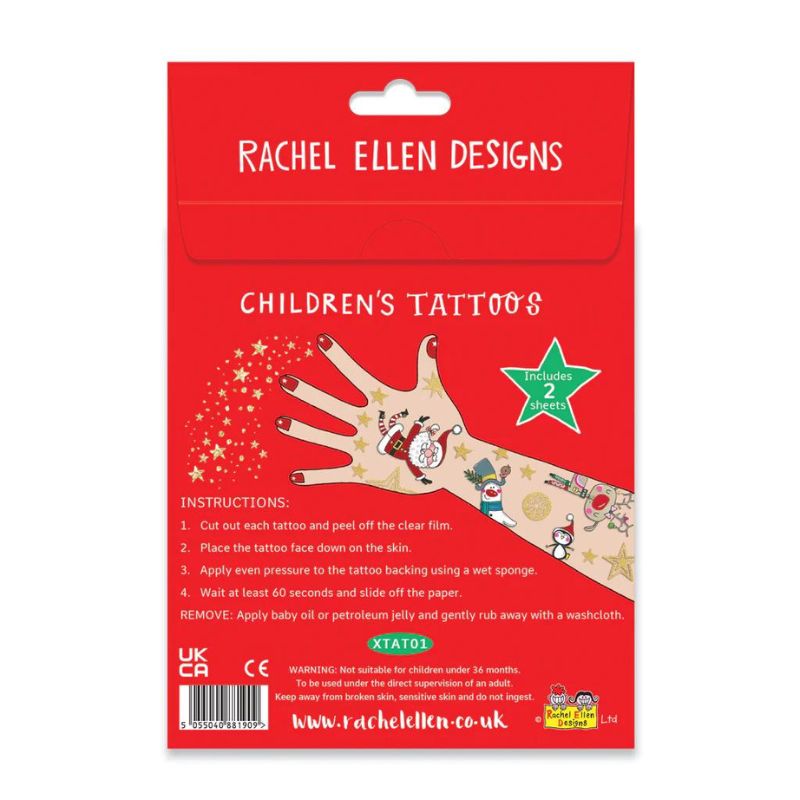 Rachel Ellen Designs Christmas Temporary Tattoos