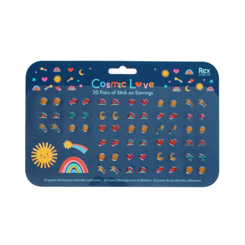 Rex London - Cosmic Love Stick On Earrings