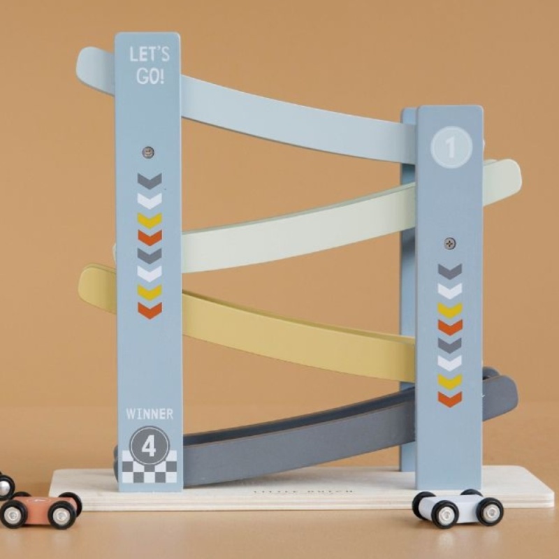 Little Dutch Ramp Racer Cars - Blue