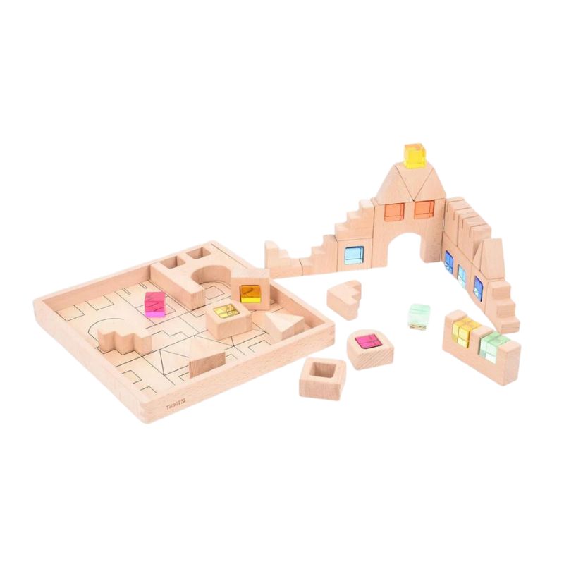 TickiT Wooden Building Gem Blocks