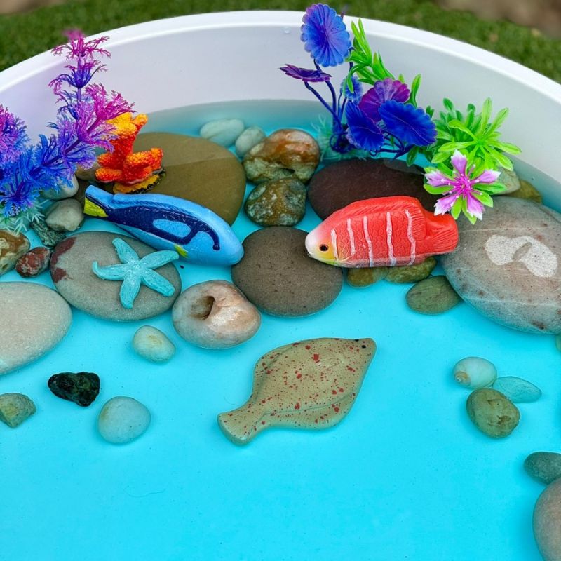 Yellow Door Sensory Play Stones - Fish