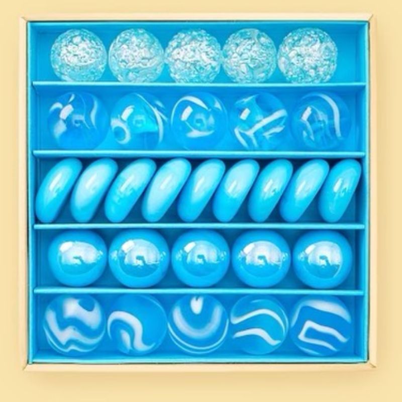 Billes & Co Marbles Blue Wave Mini Box