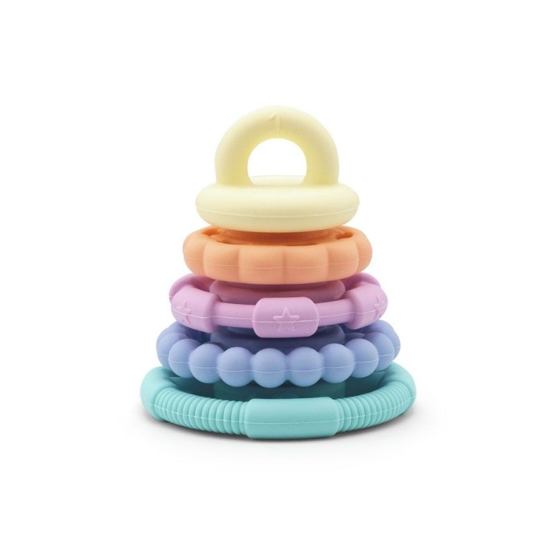 Jellystone Rainbow Stacker & Teether Toy - Pastel