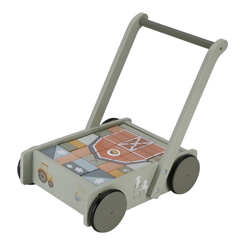 Little Dutch Block Trolley - Little Farm