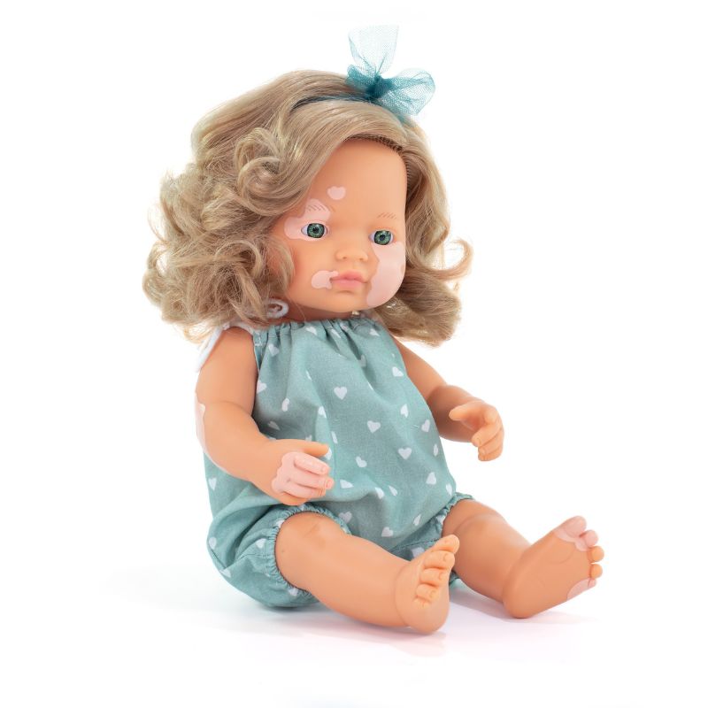 Miniland Girl Doll With Vitiligo - Mulberry 38cm