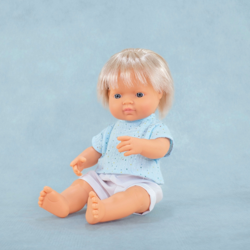 Miniland Boy Doll - Blueberry 38cm