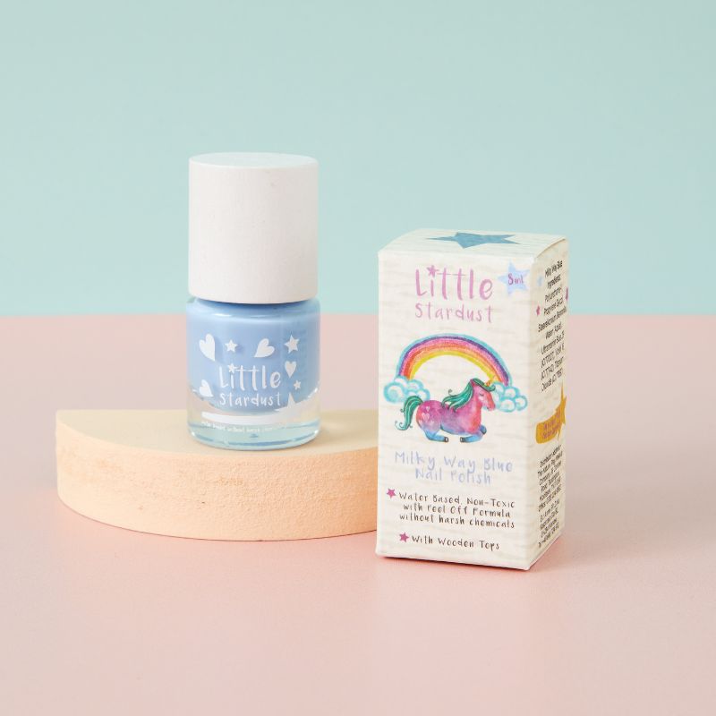 Natural Play Make Up Nail Polish - Milky Way Blue 8ml