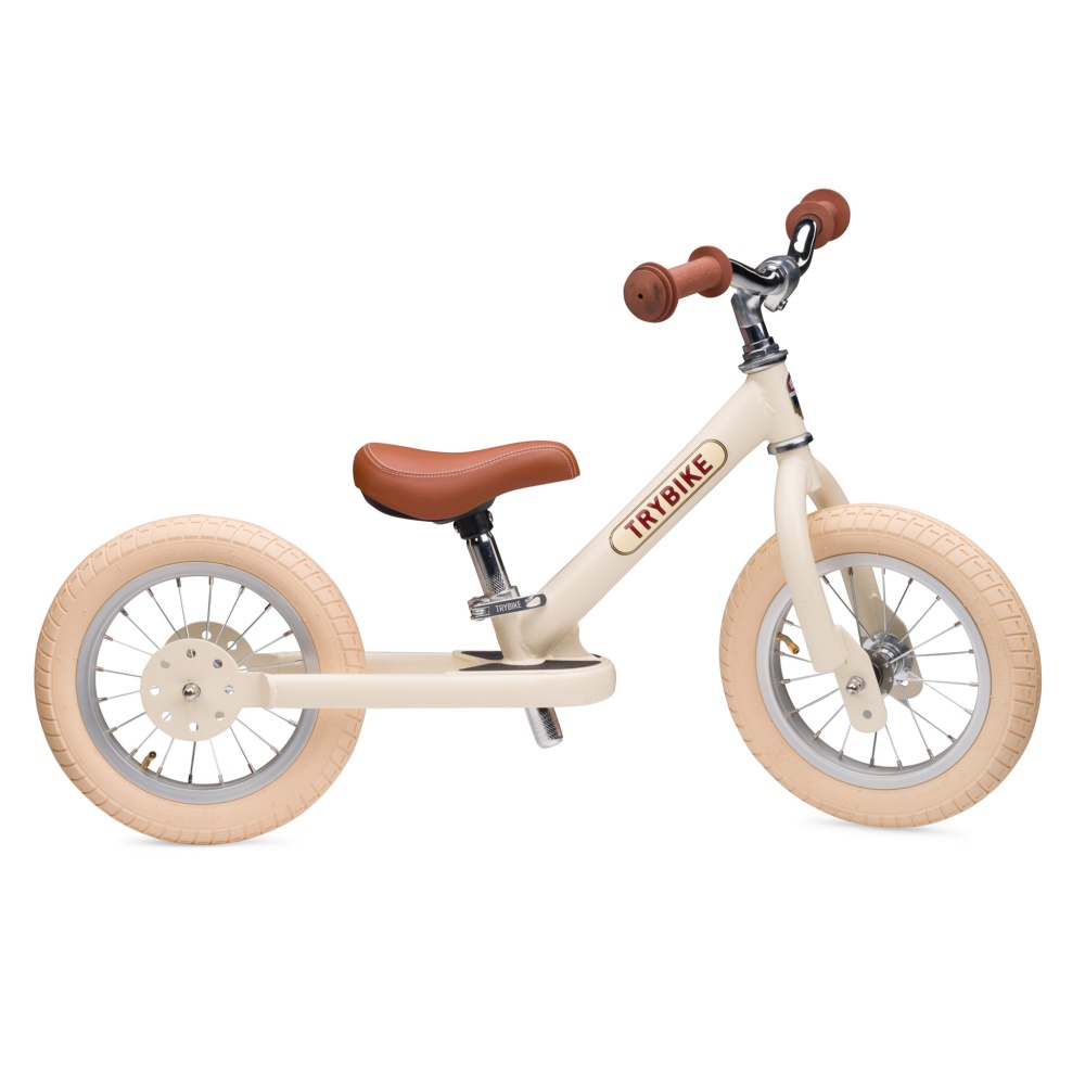 Trybike Matte 2-In-1 Balance Trike - Vintage Cream