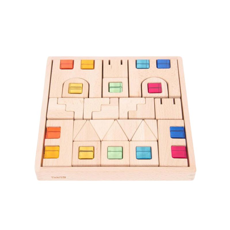 TickiT Wooden Building Gem Blocks