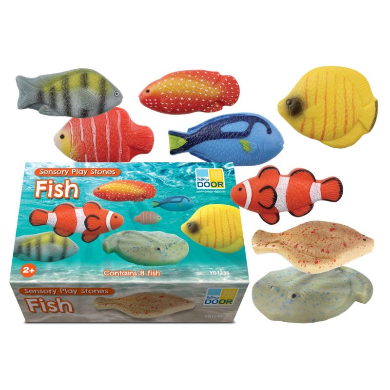 Yellow Door Sensory Play Stones - Fish