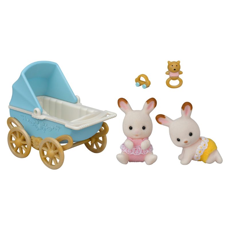 Sylvanian Families Chocolate Rabbit Twins Set