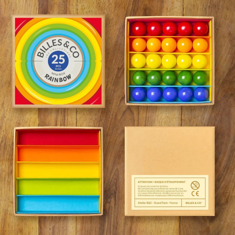 Billes & Co Marbles Rainbow Mini Box