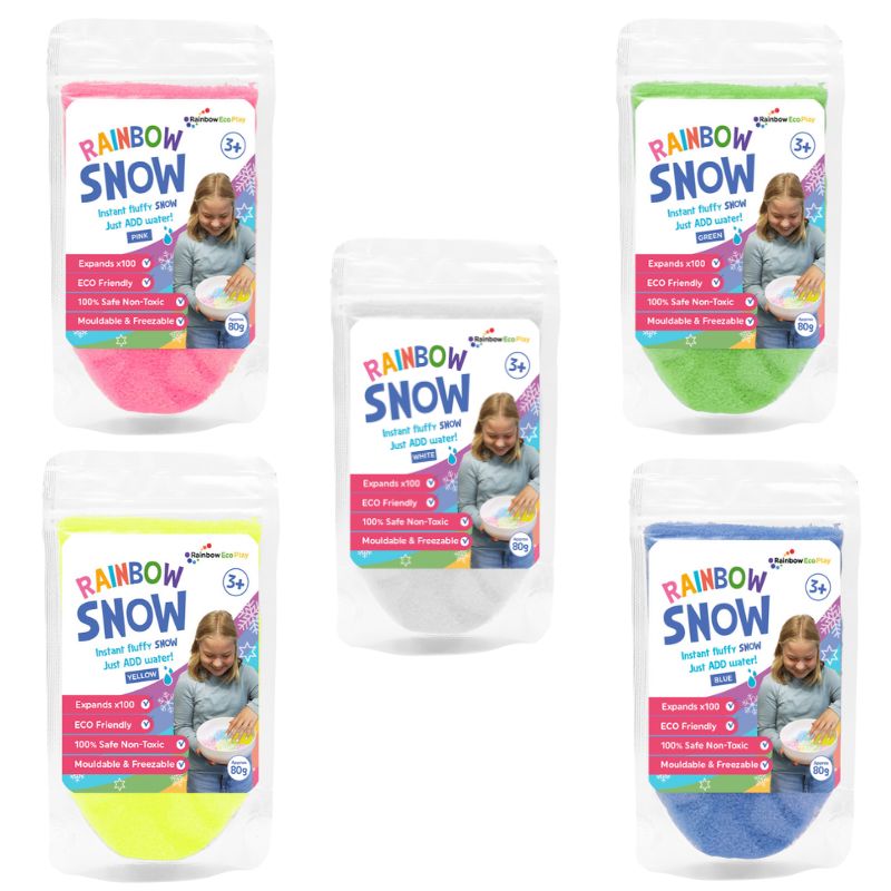 Rainbow Snow - Instant Fluffy Snow - Rainbow Eco Play
