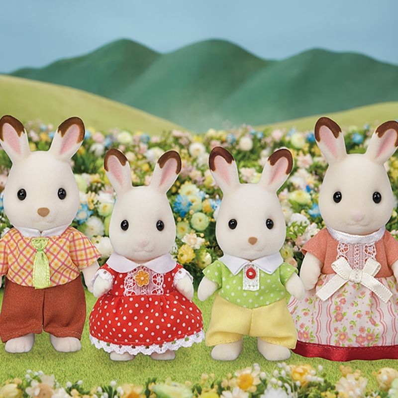 Sylvanian Families Chocolate Rabbit Family