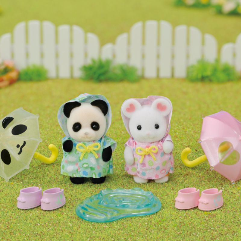 Sylvanian Families Nursery Friends Rainy Day Duo